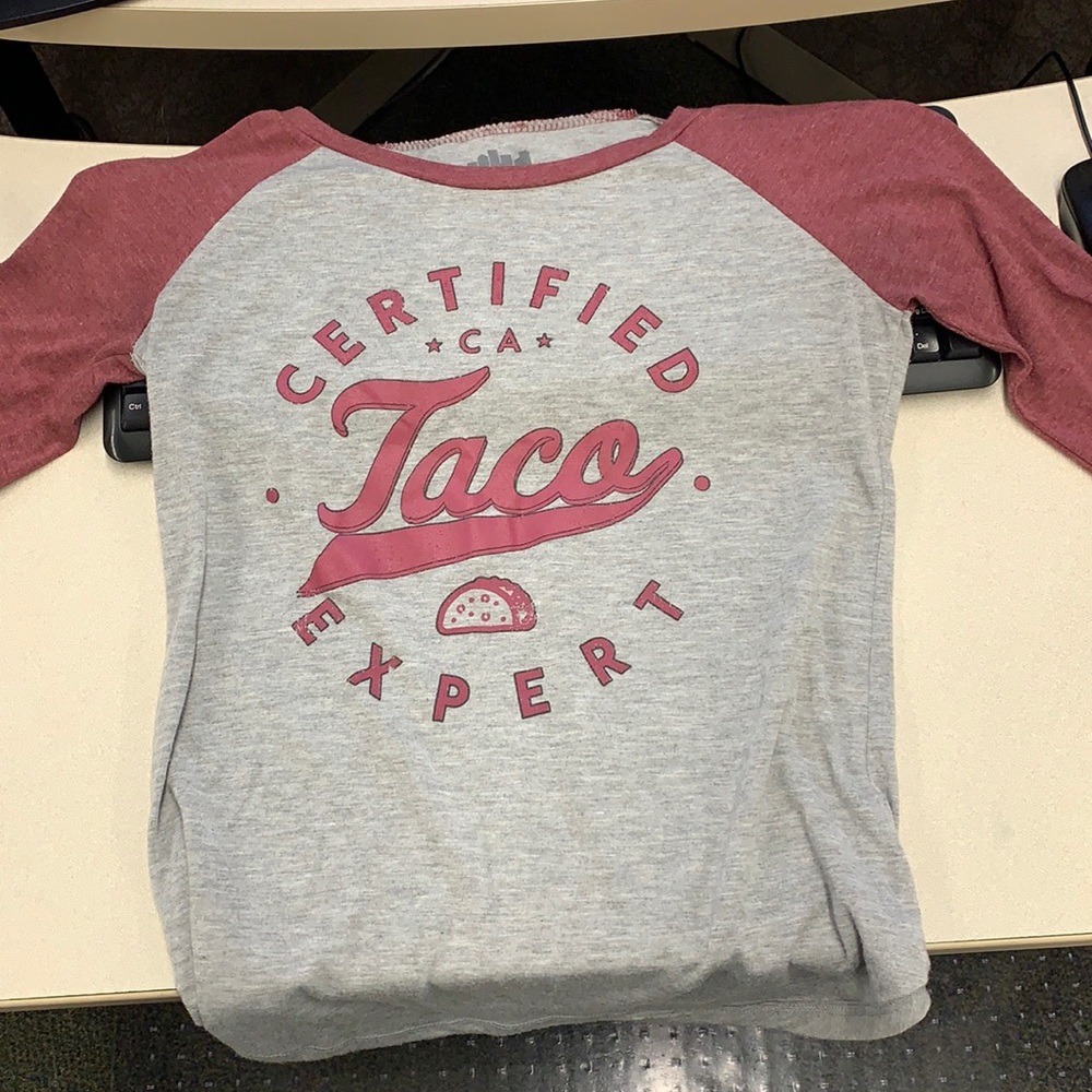 Target Certified Taco Expert  3/4 sleeve graphic T